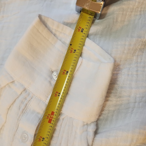 C*A*S*L*O*N Button Up Shirt White Size 3x - Picture 10 of 11